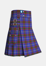 Utility_Russian_Scottish_Tartan_7254_kilt_side_image_with_pleated_design_and_adjustable_buckles_for_men