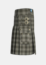Utility_Saunders_Tartan_10109_kilt_right_image_with_pleated_design_and_adjustable_buckles_for_men