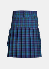 Utility_Schiehallion_Tartan_5903_kilt_back_image_with_pleated_design_and_adjustable_buckles_for_men