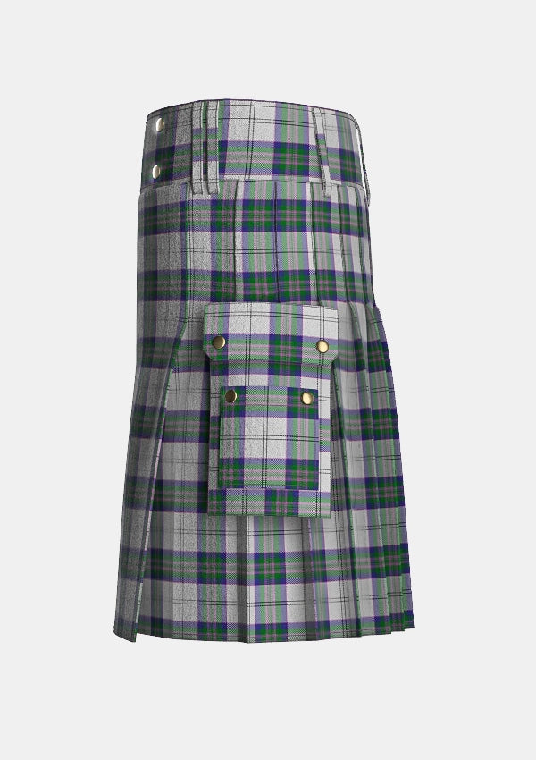 Utility_Scotland_the_Brave_Dress_Tartan_6567_kilt_left_image_with_pleated_design_and_adjustable_buckles_for_men