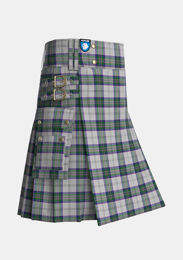 Utility_Scotland_the_Brave_Dress_Tartan_6567_kilt_side_image_with_pleated_design_and_adjustable_buckles_for_men