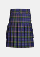 Utility_Scotland_the_Brave_Tartan_2563_kilt_back_image_with_pleated_design_and_adjustable_buckles_for_men