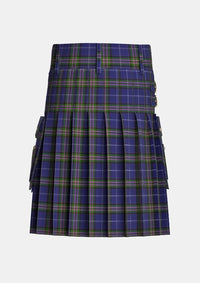 Utility_Scotland_the_Brave_Tartan_2563_kilt_back_image_with_pleated_design_and_adjustable_buckles_for_men