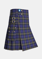 Utility_Scotland_the_Brave_Tartan_2563_kilt_side_image_with_pleated_design_and_adjustable_buckles_for_men
