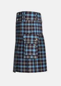 Utility_Scotsburn_Croft_Tartan_11208_kilt_left_image_with_pleated_design_and_adjustable_buckles_for_men