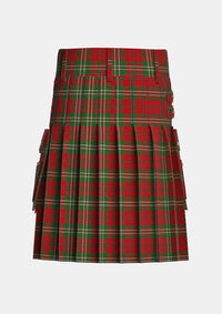 Utility_Scott_Tartan_1005_kilt_back_image_with_pleated_design_and_adjustable_buckles_for_men
