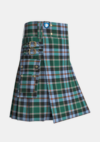 Utility_Scottish_Colorado_State_Tartan_kilt_side_image_with_pleated_design_and_adjustable_buckles_for_men