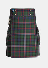 Utility_Scottish_National_Tartan_kilt_front_image_with_pleated_design_and_adjustable_buckles_for_men
