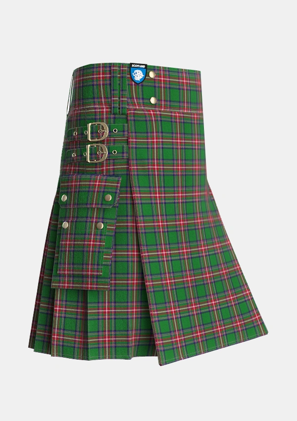 Utility_Seller_Personal_Tartan_771_kilt_side_image_with_pleated_design_and_adjustable_buckles_for_men