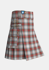 Utility_Seller_Reproduction_Dress_Tartan_1811_kilt_side_image_with_pleated_design_and_adjustable_buckles_for_men