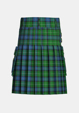 Utility_Semple_Tartan_2292_kilt_back_image_with_pleated_design_and_adjustable_buckles_for_men