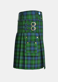 Utility_Semple_Tartan_2292_kilt_right_image_with_pleated_design_and_adjustable_buckles_for_men