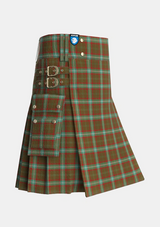 Utility_Seton_Hunting_Tartan_938_kilt_side_image_with_pleated_design_and_adjustable_buckles_for_men
