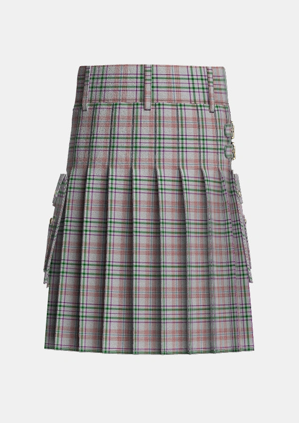 Utility_Shaw_Dress_Personal_Tartan_6381_kilt_back_image_with_pleated_design_and_adjustable_buckles_for_men