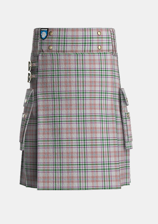 Utility_Shaw_Dress_Personal_Tartan_6381_kilt_front_image_with_pleated_design_and_adjustable_buckles_for_men