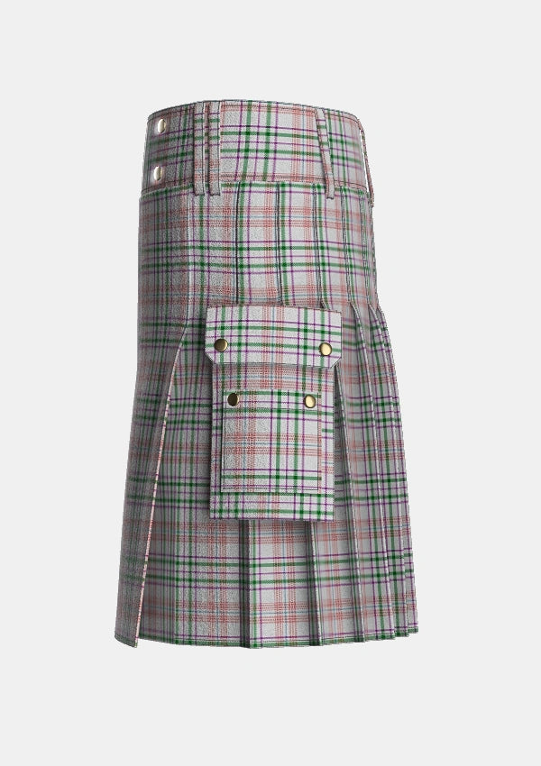 Utility_Shaw_Dress_Personal_Tartan_6381_kilt_left_image_with_pleated_design_and_adjustable_buckles_for_men