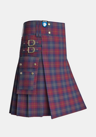 Utility_Shields_J_Family_Tartan_13869_kilt_side_image_with_pleated_design_and_adjustable_buckles_for_men
