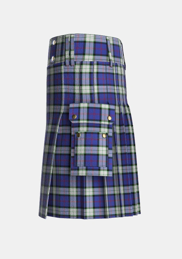 Utility_Sinclair_Dress_Dance_Tartan_2434_kilt_left_image_with_pleated_design_and_adjustable_buckles_for_men