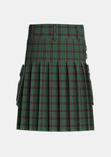 Utility_Sinclair_Hunting_Tartan_965_kilt_back_image_with_pleated_design_and_adjustable_buckles_for_men