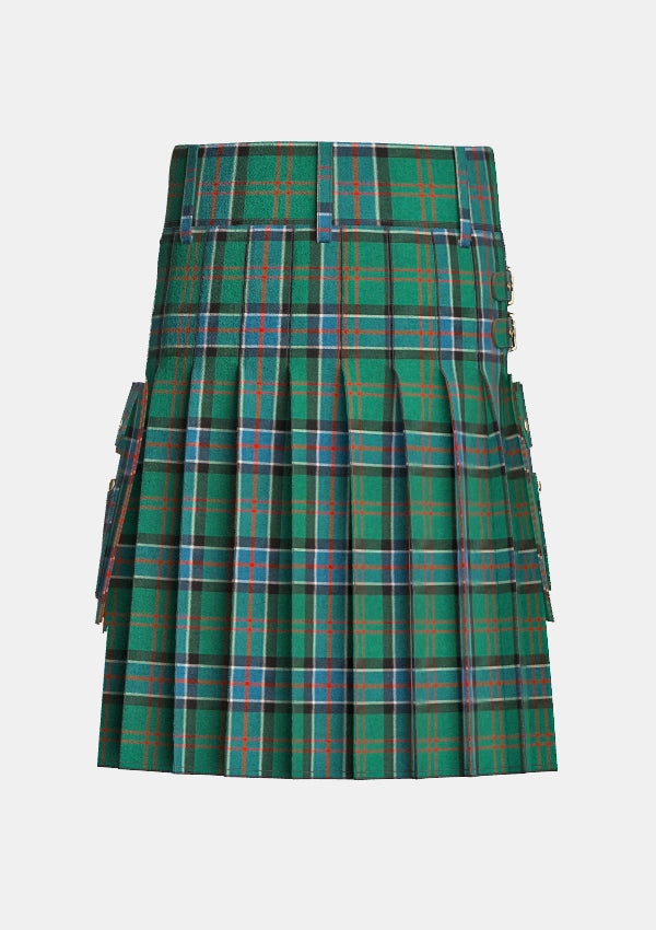 Utility_Sinclair_tartan_kilt_back_image_with_pleated_design_and_adjustable_buckles_for_men