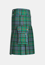 Utility_Sinclair_tartan_kilt_left_image_with_pleated_design_and_adjustable_buckles_for_men