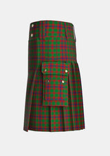 Utility_Skene_Tartan_516_kilt_left_image_with_pleated_design_and_adjustable_buckles_for_men