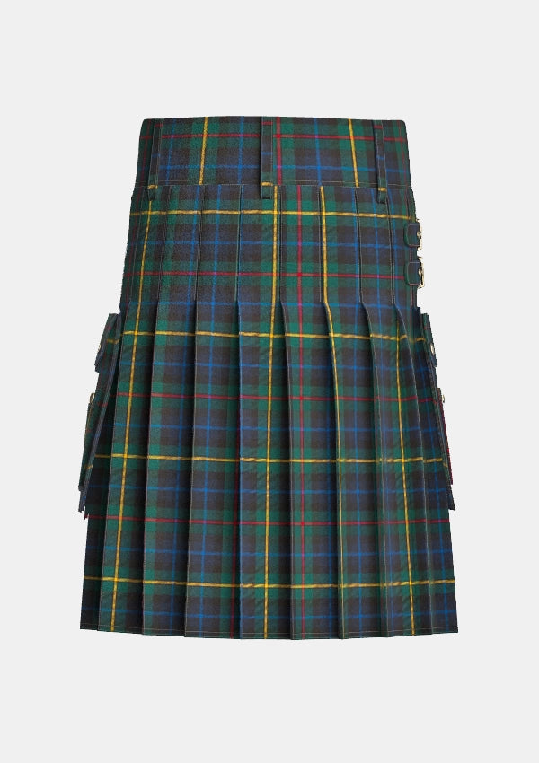 Utility_Smith_Modern_Tartan_kilt_back_image_with_pleated_design_and_adjustable_buckles_for_men