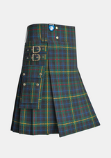 Utility_Smith_Modern_Tartan_kilt_side_image_with_pleated_design_and_adjustable_buckles_for_men