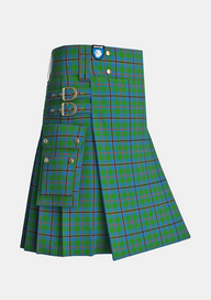 Utility_Snodgrass_Tartan_1216_kilt_side_image_with_pleated_design_and_adjustable_buckles_for_men