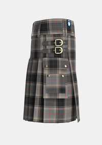 Utility_Sobieski_Stewart_Tartan_7096_kilt_right_image_with_pleated_design_and_adjustable_buckles_for_men