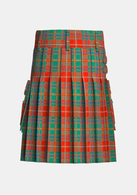 Utility_Somerville_Ancient_Tartan_kilt_back_image_with_pleated_design_and_adjustable_buckles_for_men