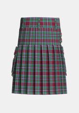 Utility_Spens_Spence_Tartan_1671_kilt_back_image_with_pleated_design_and_adjustable_buckles_for_men