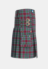 Utility_Spens_Spence_Tartan_1671_kilt_right_image_with_pleated_design_and_adjustable_buckles_for_men