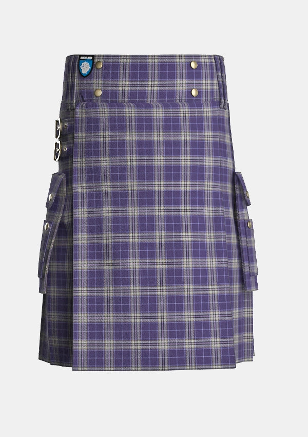 Utility_Spirit_of_Glasgow_Tartan_13473_kilt_front_image_with_pleated_design_and_adjustable_buckles_for_men