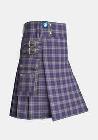 Utility_Spirit_of_Glasgow_Tartan_13473_kilt_side_image_with_pleated_design_and_adjustable_buckles_for_men