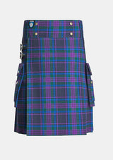 Utility_Spirit_of_Scotland_tartan_2451_kilt_front_image_with_pleated_design_and_adjustable_buckles_for_men