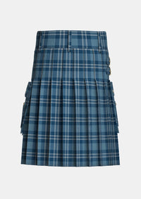 Utility_St_Andrews_Earl_of_tartan_85_kilt_back_image_with_pleated_design_and_adjustable_buckles_for_men