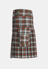 Utility_Stewart_Dress_1_Tartan_1765_kilt_left_image_with_pleated_design_and_adjustable_buckles_for_men