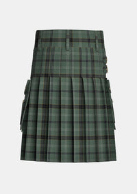 Utility_Stirling_Castle_Tartan_14820_kilt_back_image_with_pleated_design_and_adjustable_buckles_for_men