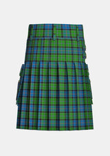 Utility_Stirling_tartan_6759_kilt_back_image_with_pleated_design_and_adjustable_buckles_for_men