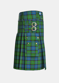 Utility_Stirling_tartan_6759_kilt_right_image_with_pleated_design_and_adjustable_buckles_for_men