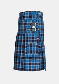 Utility_Strathclyde_Tartan_30_kilt_right_image_with_pleated_design_and_adjustable_buckles_for_men