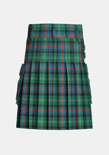 Utility_Sutherland_tartan_kilt_back_image_with_pleated_design_and_adjustable_buckles_for_men