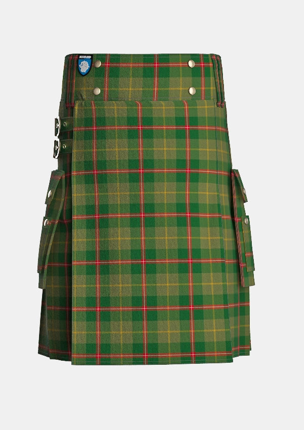 Utility_Symington_Tartan_7178_kilt_front_image_with_pleated_design_and_adjustable_buckles_for_men