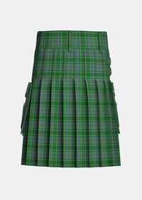 Utility_Taylor_tartan_809_kilt_back_image_with_pleated_design_and_adjustable_buckles_for_men