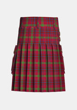 Utility_Telfer_Tartan_10083_kilt_back_image_with_pleated_design_and_adjustable_buckles_for_men