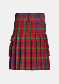 Utility_Telfer_Tartan_10083_kilt_back_image_with_pleated_design_and_adjustable_buckles_for_men