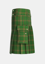 Utility_Terry_Tartan_2204_kilt_left_image_with_pleated_design_and_adjustable_buckles_for_men