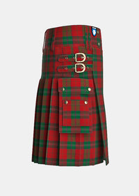 Utility_Thomas_of_Wales_Tartan_5763_kilt_right_image_with_pleated_design_and_adjustable_buckles_for_men