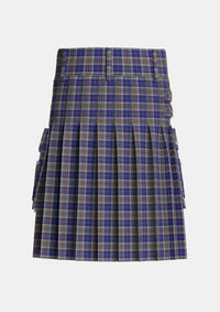 Utility_Thompson_Variant_Tartan_1624_kilt_back_image_with_pleated_design_and_adjustable_buckles_for_men